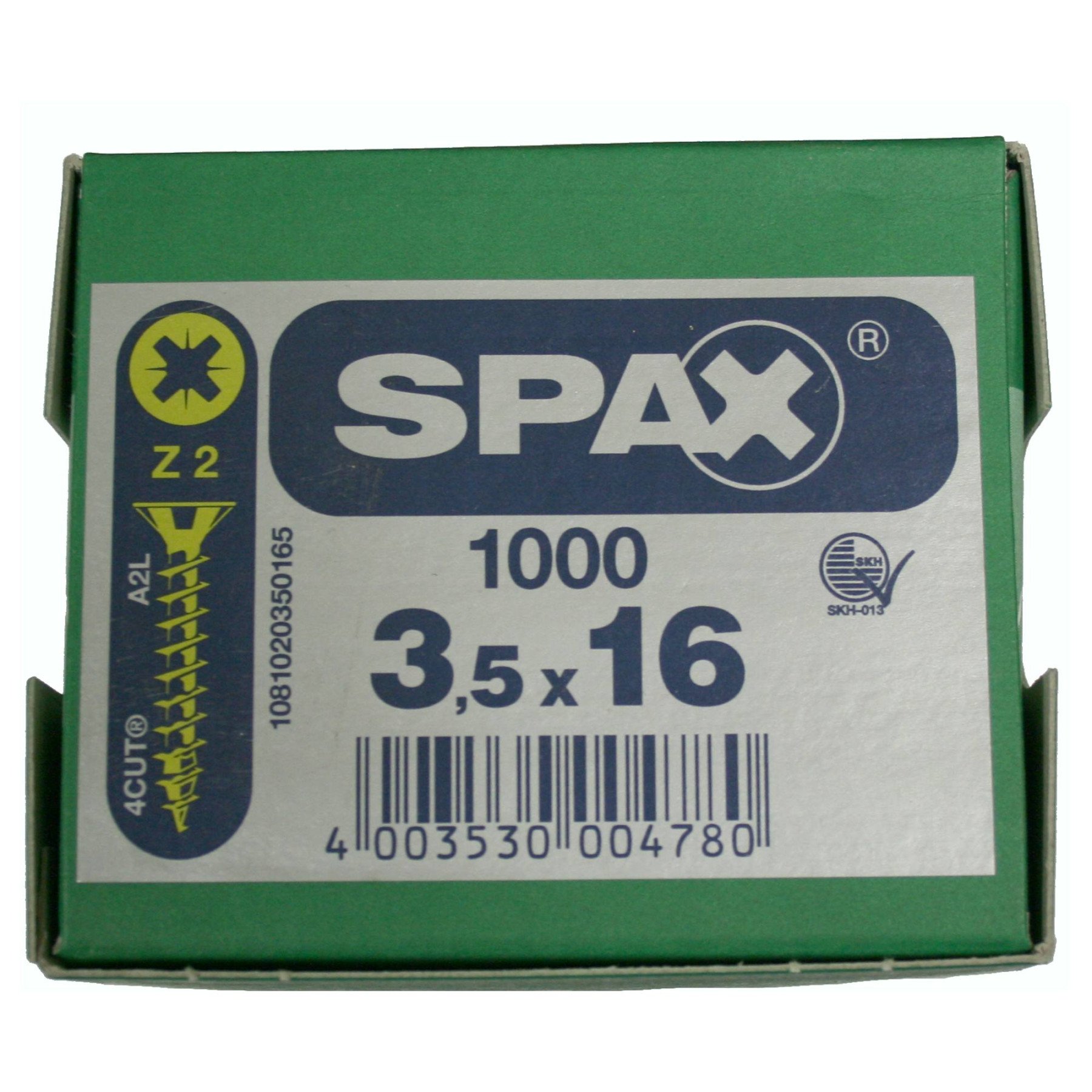 Alternatieve afbeelding voor Spax spaanplaatschroeven 3,5x16 mm geelverzinkt platkop Pozidriv 1000 stuks