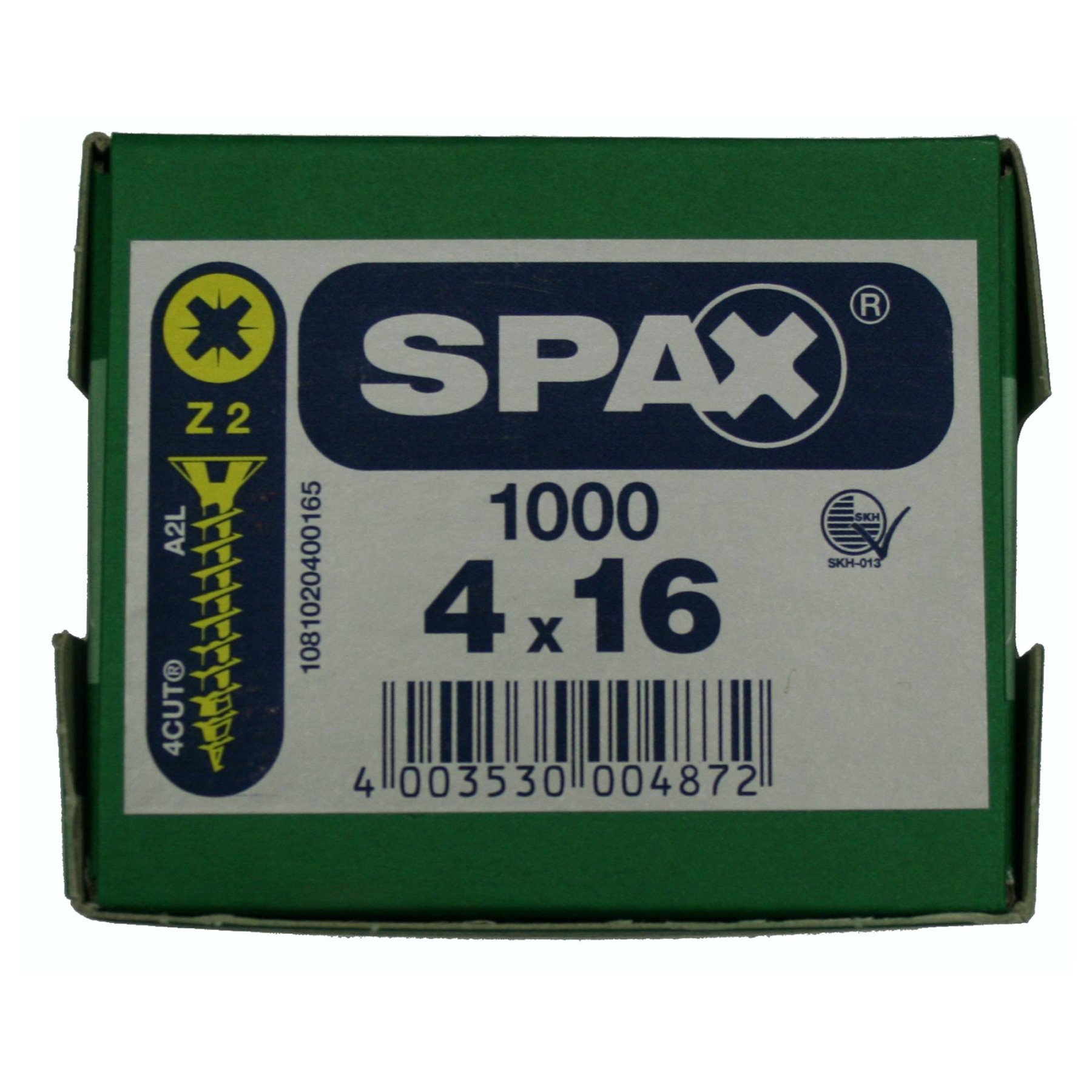 Alternatieve afbeelding voor Spax spaanplaatschroeven 4x16 mm geelverzinkt platkop Pozidriv 1000 stuks