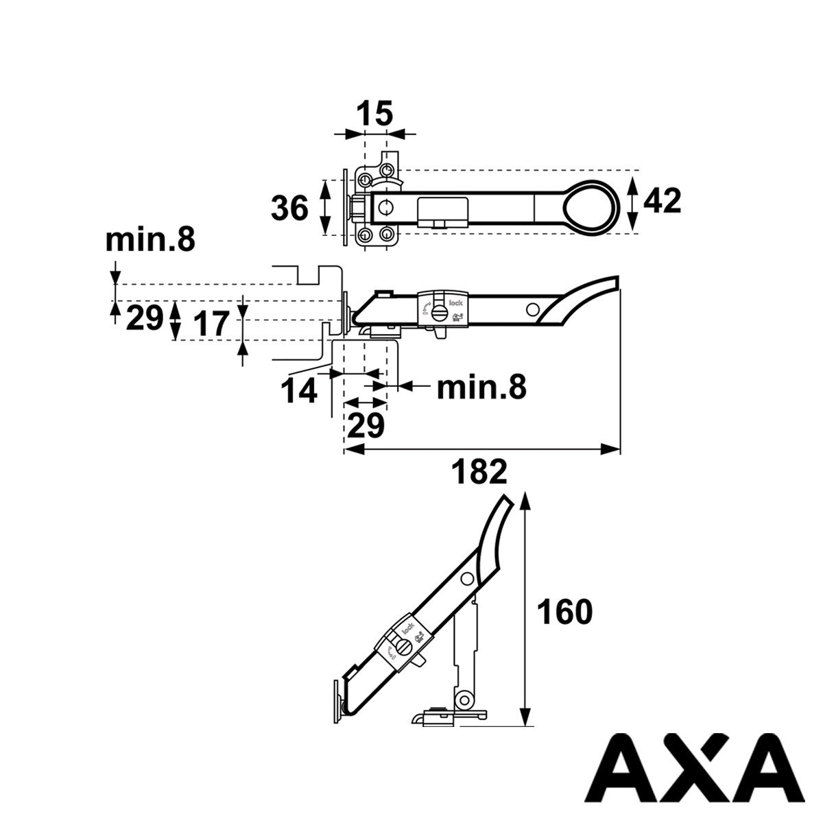 Alternatieve afbeelding voor AXA raamuitzetter AXAflex security wit SKG**