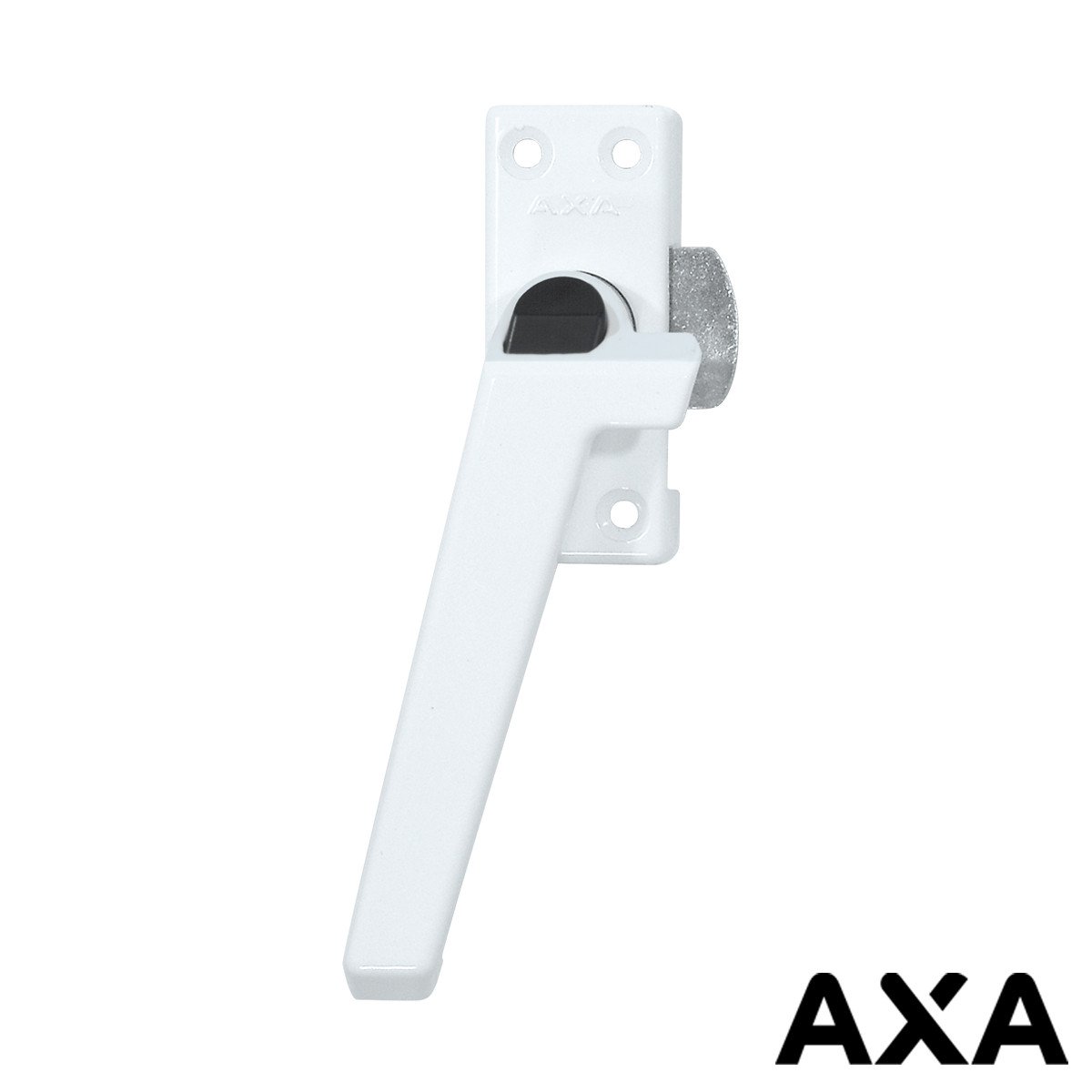 Alternatieve afbeelding voor AXA raamsluiting 3308 met ventilatienok en drukknop links wit