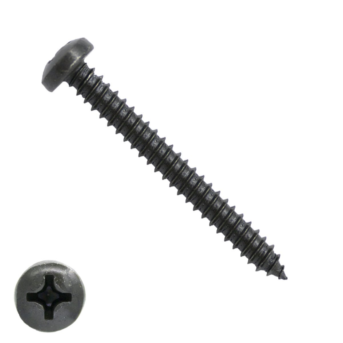 Alternatieve afbeelding voor Parkers zwart verzinkt 4,8x50mm cilinderkop philips DIN 7981 200 stuks