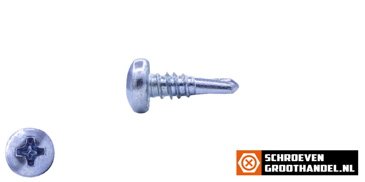 Alternatieve afbeelding voor Boorschroeven verzinkt 4,8x13mm cilinderkop philips DIN 7504-N 200 stuks
