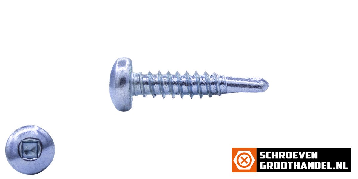 Alternatieve afbeelding voor Boorschroeven verzinkt 5,5x25mm cilinderkop squaredrive DIN 7504-V 200 stuks