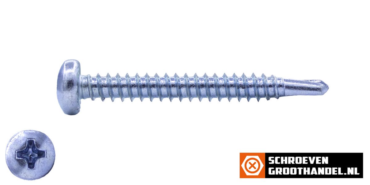 Alternatieve afbeelding voor Boorschroeven verzinkt 6,3x63mm cilinderkop philips DIN 7504-N 200 stuks