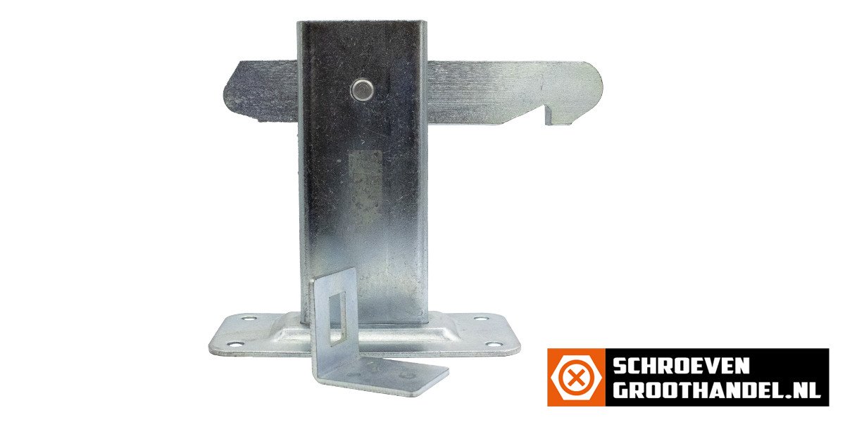 Alternatieve afbeelding voor Deurvastzetter met vloerplaat 120x80 mm verzinkt 1 stuk