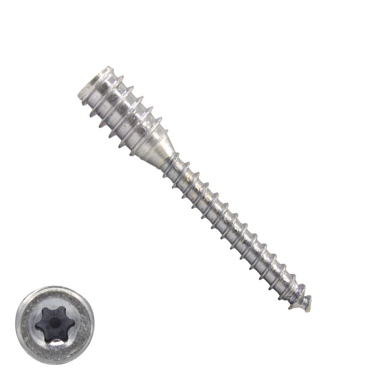 Alternatieve afbeelding voor Afstandschroeven 6x60 mm (0-15 mm) verzinkt 50 stuks