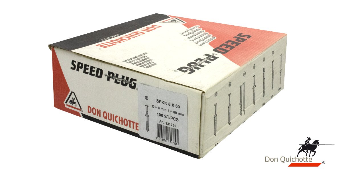 Alternatieve afbeelding voor Don Quichotte speedplug SPKK 8x60 100 stuks
