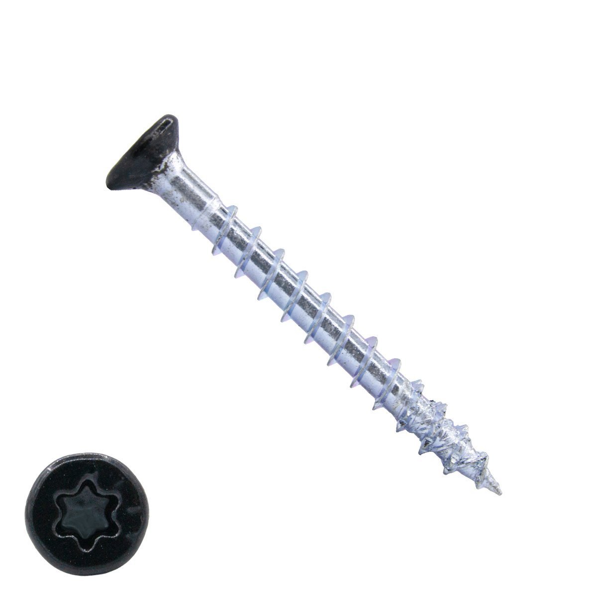 Alternatieve afbeelding voor Dynaplus beslagschroeven 4x40mm verzinkt platkop zwart torx 200 stuks