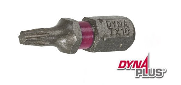 Alternatieve afbeelding voor Dynaplus bit TORX-10 ROZE 25mm 10 stuks