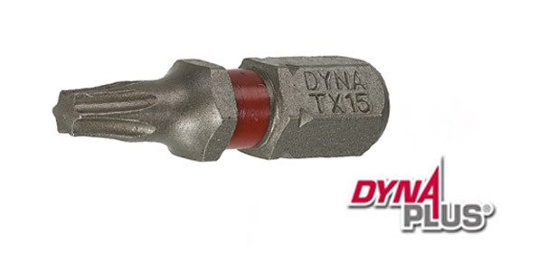 Alternatieve afbeelding voor Dynaplus bit TORX-15 ROOD 25mm 10 stuks
