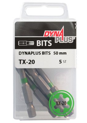Alternatieve afbeelding voor Dynaplus bit TORX-20 GROEN 50mm 5 stuks