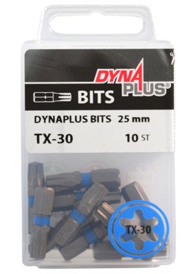 Alternatieve afbeelding voor Dynaplus bit TORX-30 BLAUW 25mm 10 stuks