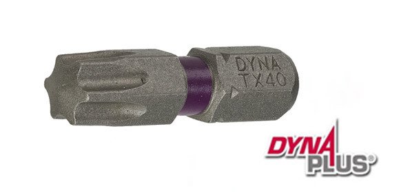 Alternatieve afbeelding voor Dynaplus bit TORX-40 PAARS 25mm 10 stuks