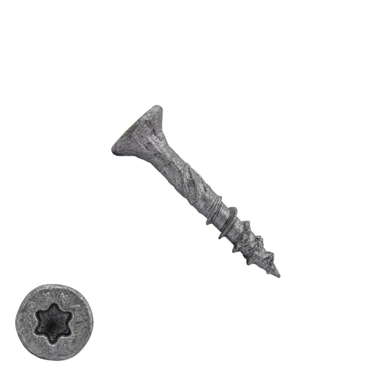 Alternatieve afbeelding voor Dynaplus spaanplaatschroeven 4x30mm deeldraad ar-coating grijs platkop torx 200 stuks