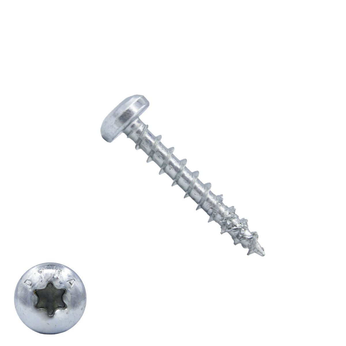 Alternatieve afbeelding voor Dynaplus spaanplaatschroeven 4x30mm verzinkt cilinderkop torx 200 stuks
