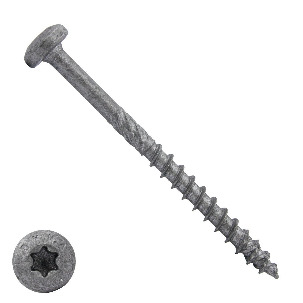 Alternatieve afbeelding voor Dynaplus spaanplaatschroeven 6x70mm deeldraad ar-coating grijs cilinderkop torx 100 stuks