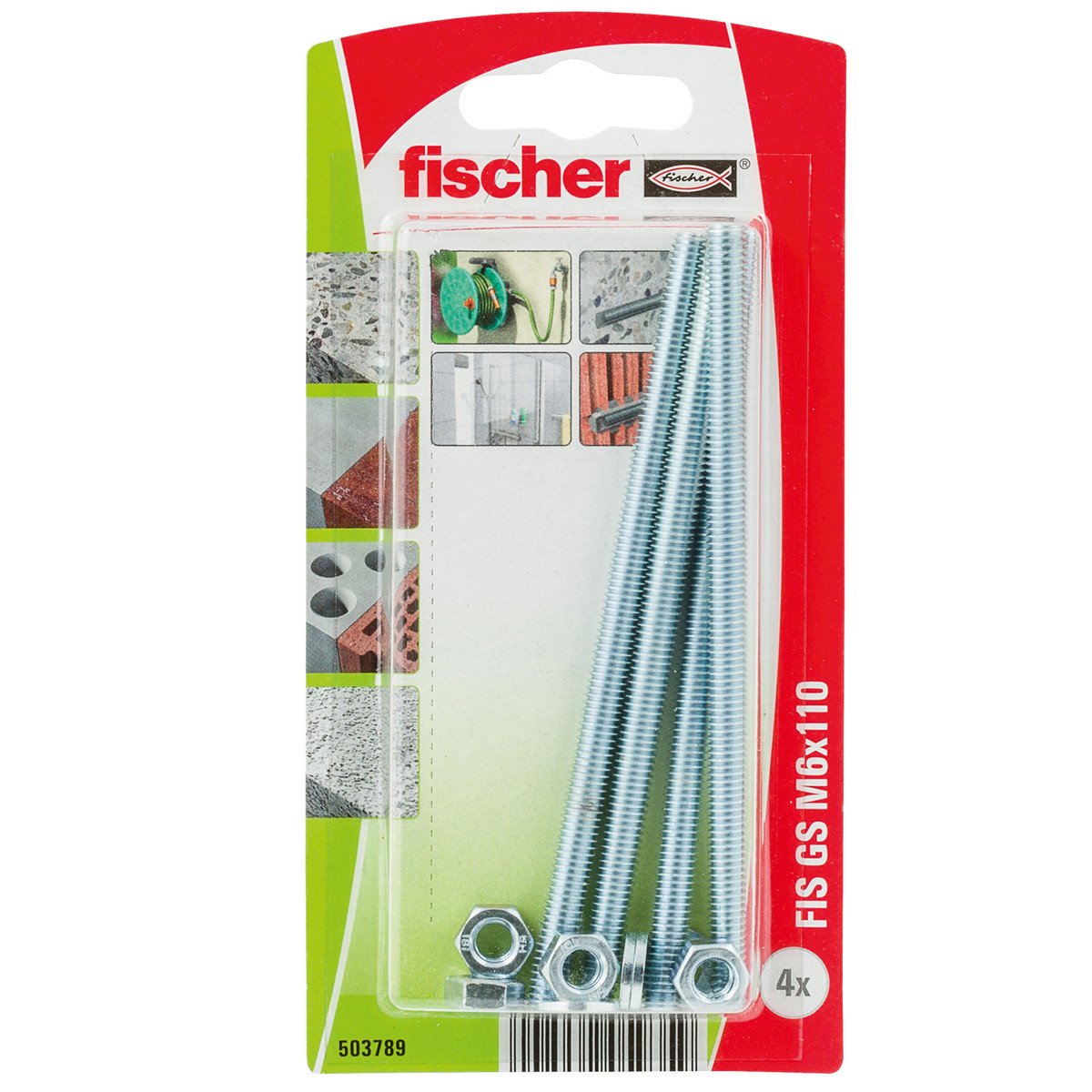 Alternatieve afbeelding voor Fischer ankerstang FIS GS M6x110mm 4 stuks