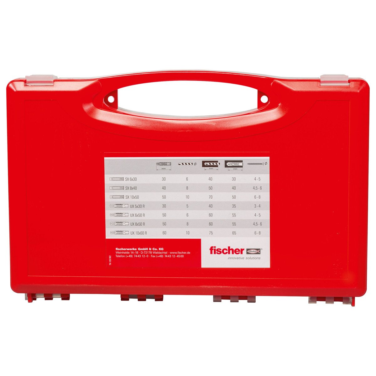 Alternatieve afbeelding voor Fischer assortimentsdoos SX/UX pluggen 290-delig