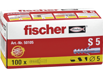 Alternatieve afbeelding voor Fischer pluggen S 5 100 stuks