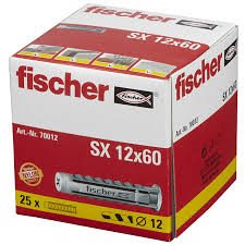 Alternatieve afbeelding voor Fischer pluggen SX 12x60 25 stuks