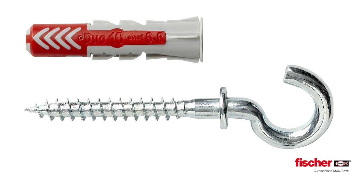 Alternatieve afbeelding voor Fischer Duopower pluggen 10x50 RH K met ronde haken 2 stuks