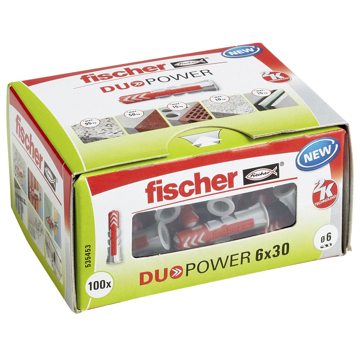Alternatieve afbeelding voor Fischer Duopower pluggen 6x30 100 stuks DHZ