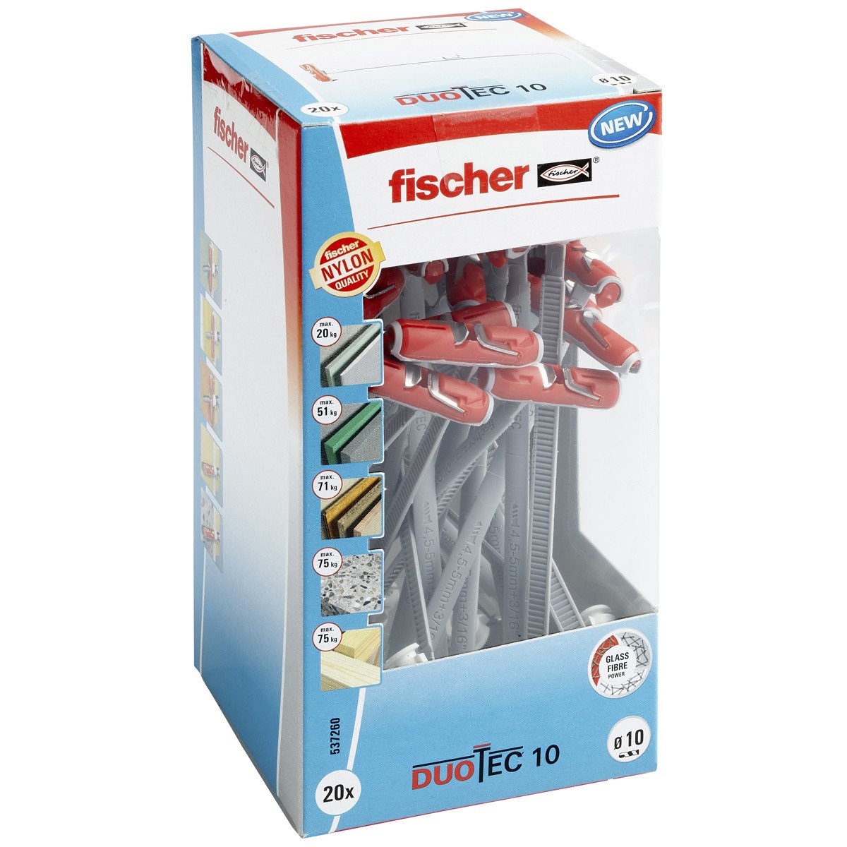 Alternatieve afbeelding voor Fischer DuoTec hollewandpluggen 10mm 20 stuks