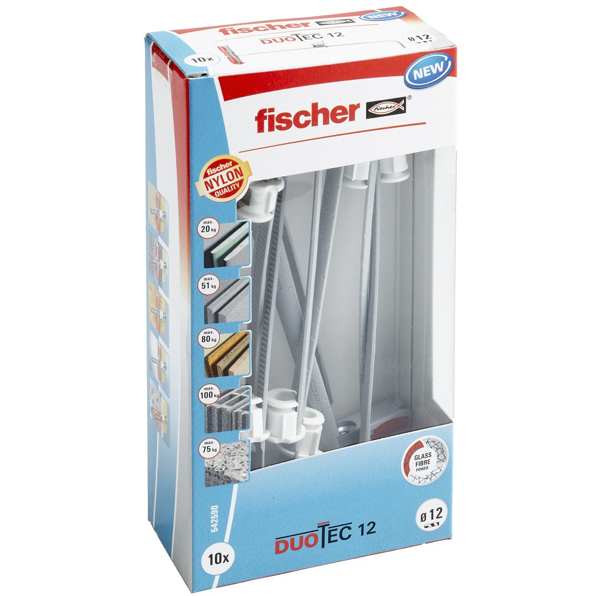 Alternatieve afbeelding voor Fischer DuoTec hollewandpluggen 12mm 10 stuks