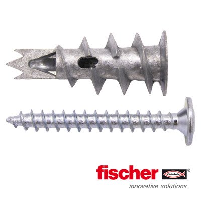 Alternatieve afbeelding voor Fischer gipsplaatpluggen metaal GKM S met schroeven 6 stuks