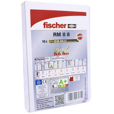 Alternatieve afbeelding voor Fischer chemisch anker capsule RM II 8mm 10 stuks