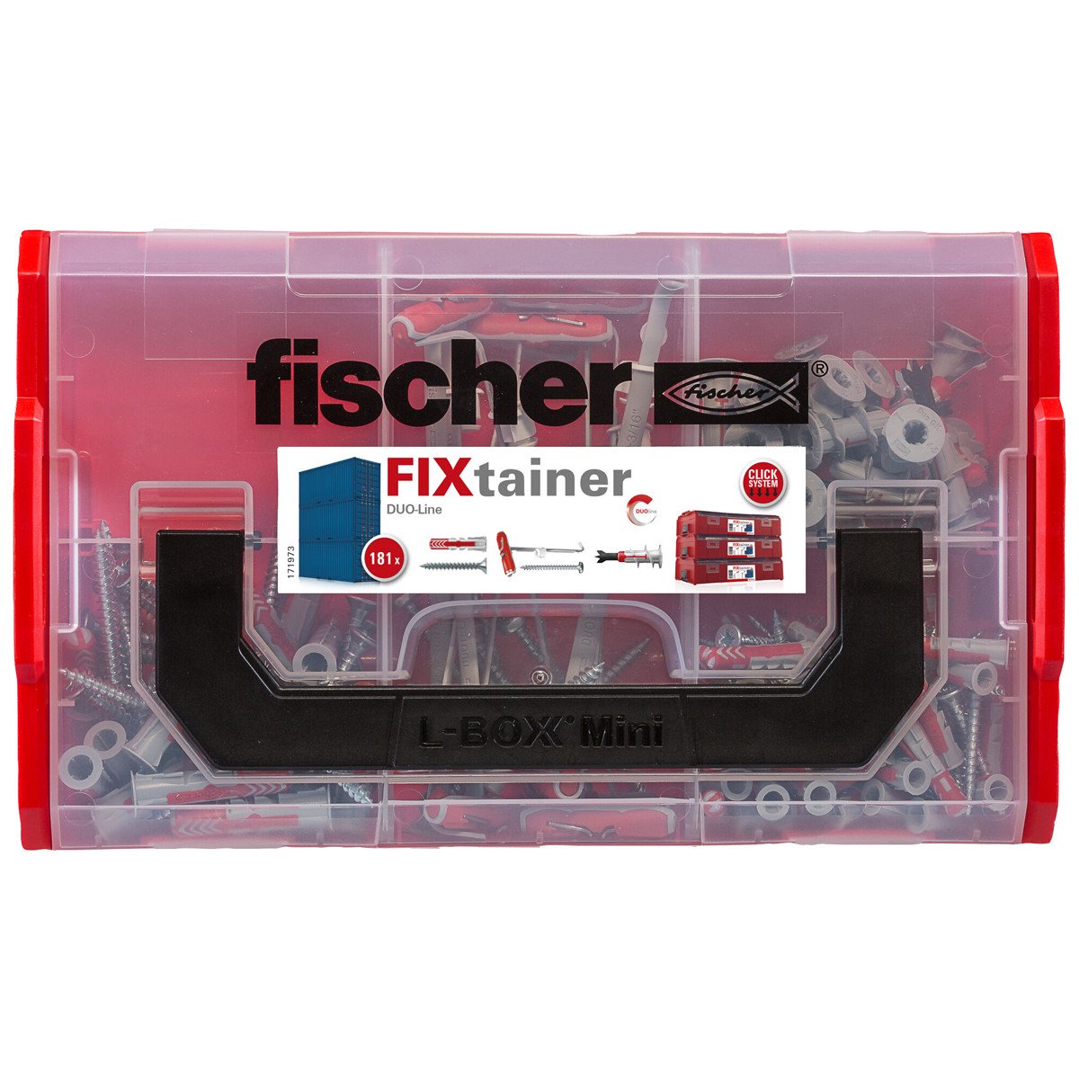 Alternatieve afbeelding voor Fischer assortimentsdoos Fixtainer Duoline
