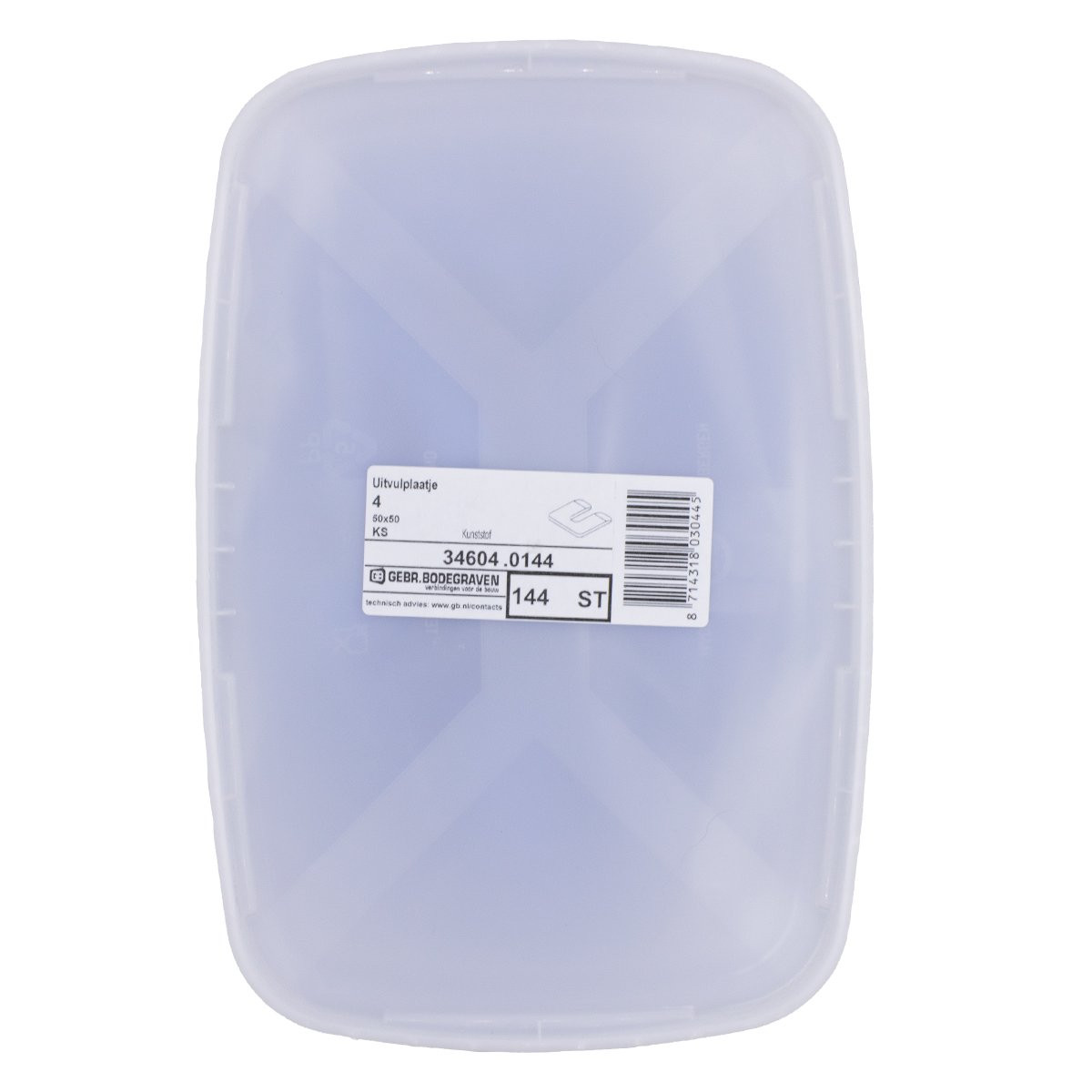 Alternatieve afbeelding voor GB uitvulplaatjes 4mm blauw 144 stuks