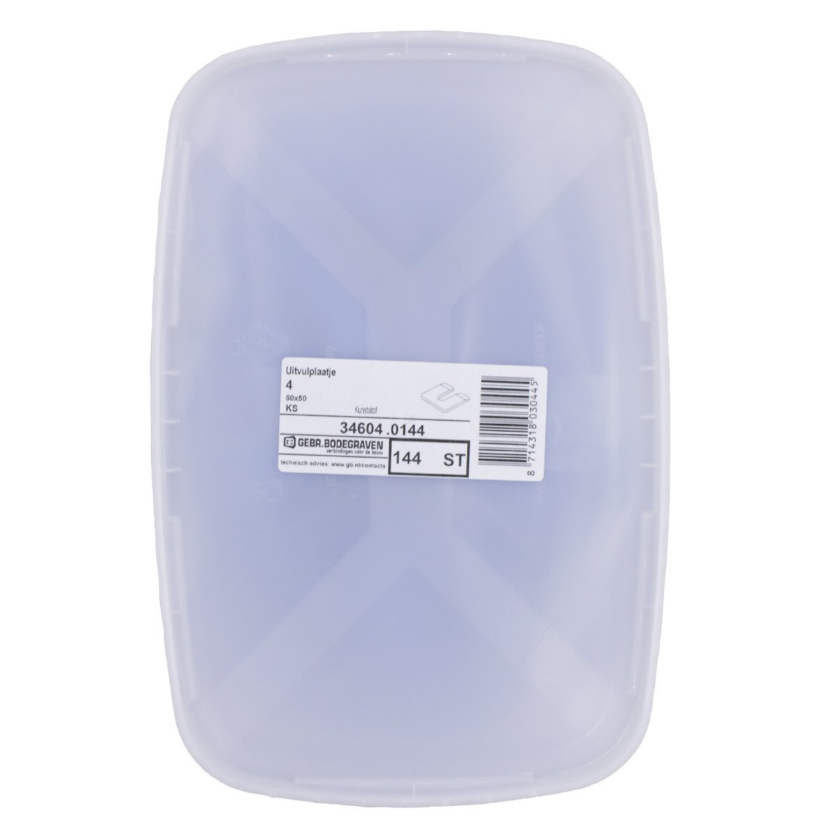Alternatieve afbeelding voor GB uitvulplaatjes 4mm blauw 144 stuks