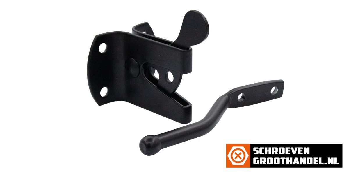 Alternatieve afbeelding voor Heksluiting automatisch 60 x 45 mm zwart verzinkt 1 stuk