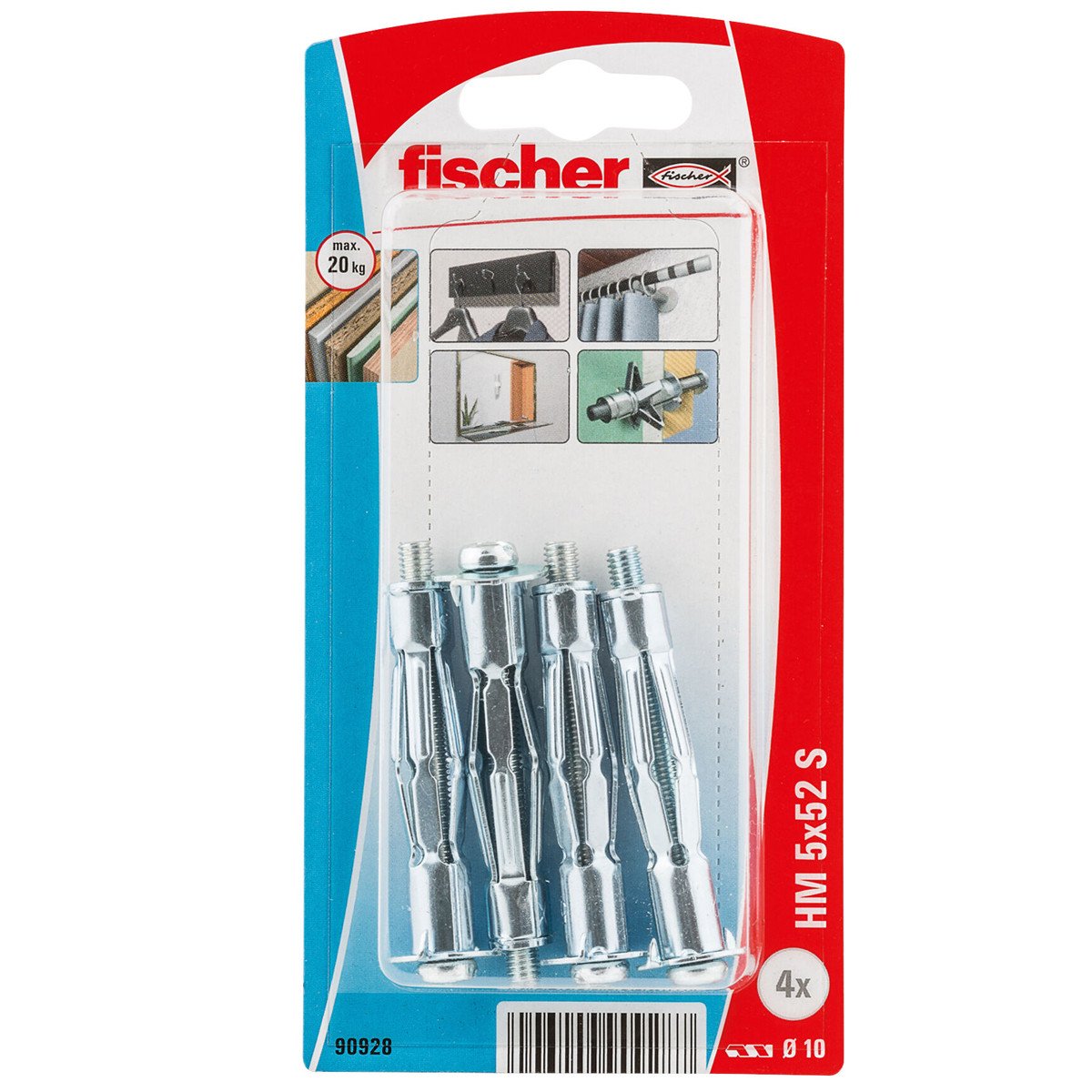 Alternatieve afbeelding voor Hollewandpluggen metaal HM 5x52 S 4 stuks