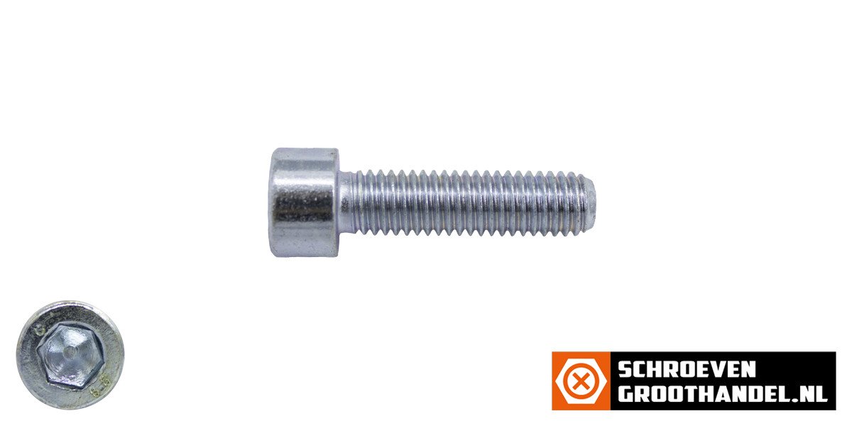 Alternatieve afbeelding voor Inbusbouten cilinderkop M4 x 25mm verzinkt DIN912 100 stuks