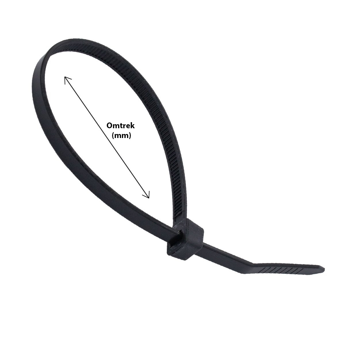Alternatieve afbeelding voor Tyraps 9,0x710mm nylon zwart 100 stuks
