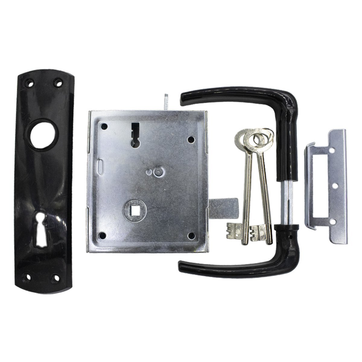 Alternatieve afbeelding voor Poortslot 100x120 mm verzinkt 1 stuk