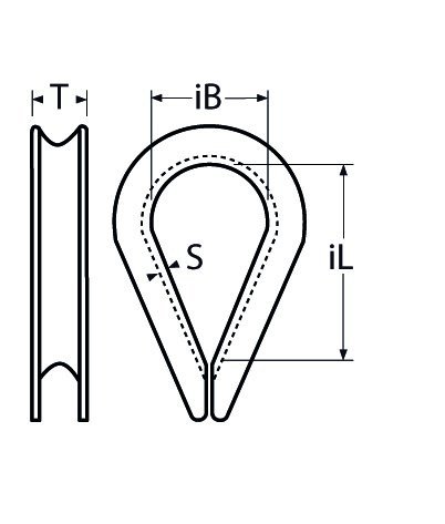 Alternatieve afbeelding voor Kous 10mm RVS A4 1 stuk