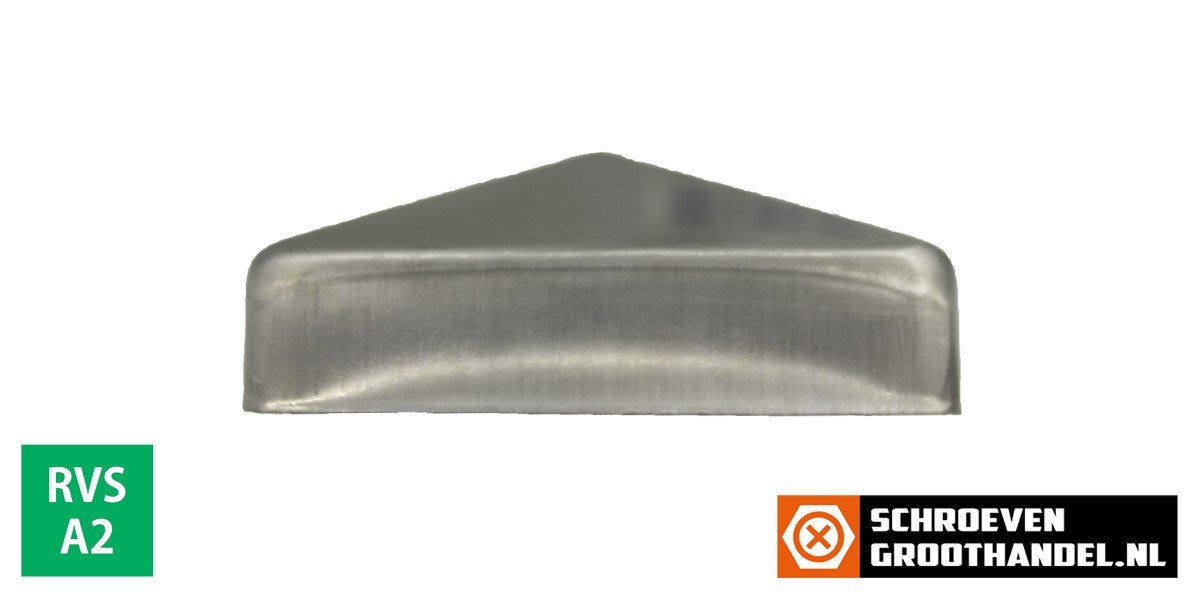 Alternatieve afbeelding voor Paalkap pyramide 71x71 mm RVS A2 1 stuk