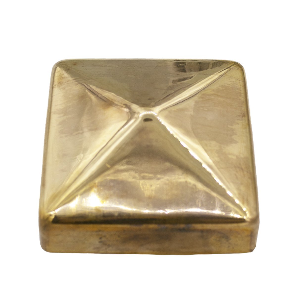 Alternatieve afbeelding voor Paalkap pyramide 71x71 mm koper 1 stuk
