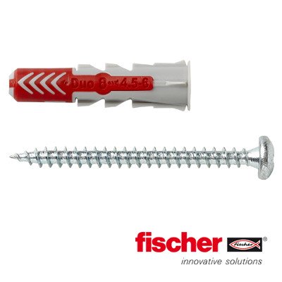 Alternatieve afbeelding voor Fischer Duopower pluggen 8x40 S PH K met bolkopschroeven 8 stuks