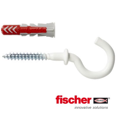Alternatieve afbeelding voor Fischer Duopower pluggen 6x30 RH N met nylon ronde haken 6 stuks
