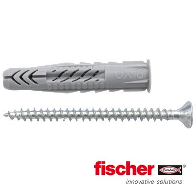 Alternatieve afbeelding voor Universeelpluggen UX8x50 R S met rand en schroeven 5x65mm 5 stuks