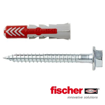 Alternatieve afbeelding voor Fischer Duopower pluggen 14x70 S met zeskantschroeven 2 stuks