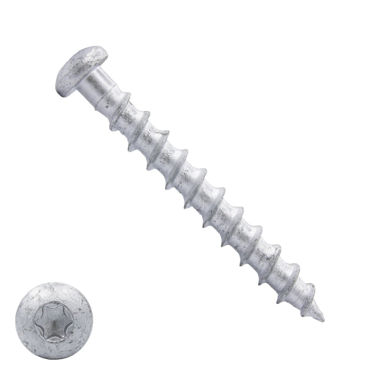 Alternatieve afbeelding voor Cellenbetonschroeven 8x65mm AR-coating zilver cilinderkop 100 stuks
