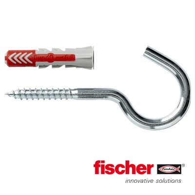 Alternatieve afbeelding voor Fischer Duopower pluggen 10x50 RH G met grote ronde haken 2 stuks