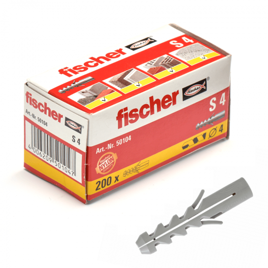 Alternatieve afbeelding voor Fischer pluggen S 4 200 stuks