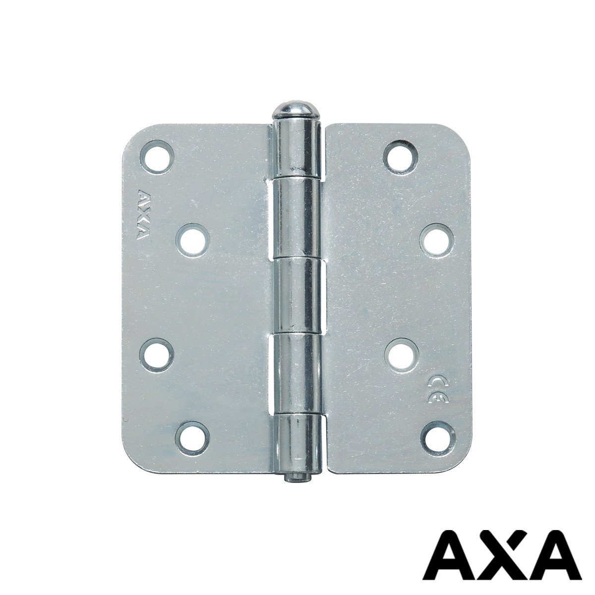 Alternatieve afbeelding voor Stalen scharnier 89x89mm ongelagerd met ronde hoek AXA