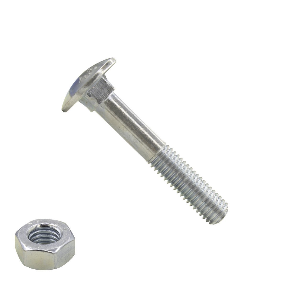 Alternatieve afbeelding voor Slotbouten M8 verzinkt 8x50mm met moeren 100 stuks